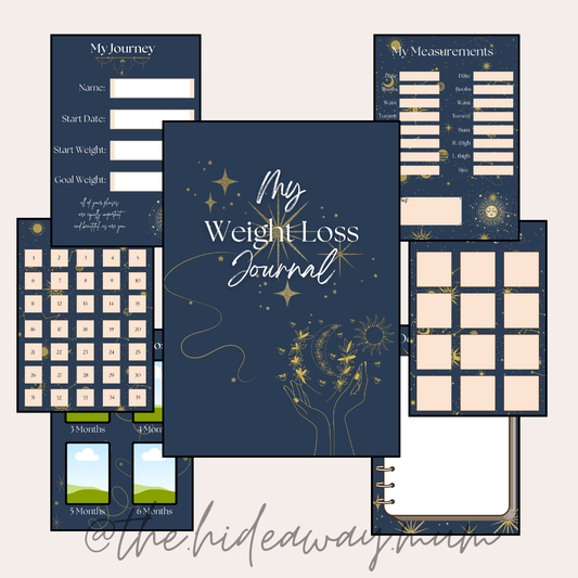 Celestial Moon Weight Loss Journal