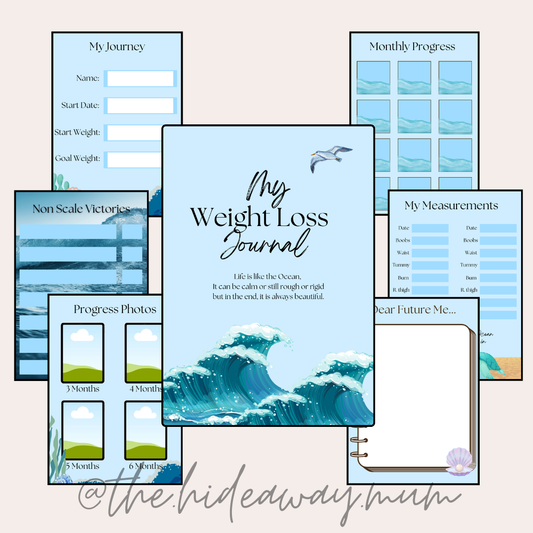 Ocean Themed Weight Loss Journal